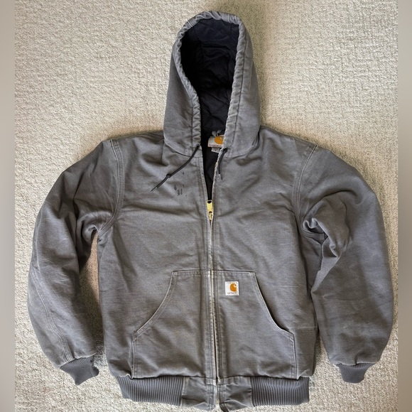 Carhartt J140 Gravel Duck Active Jacket Quilted Flannel Lined Small USA 2018 Men - Picture 1 of 10